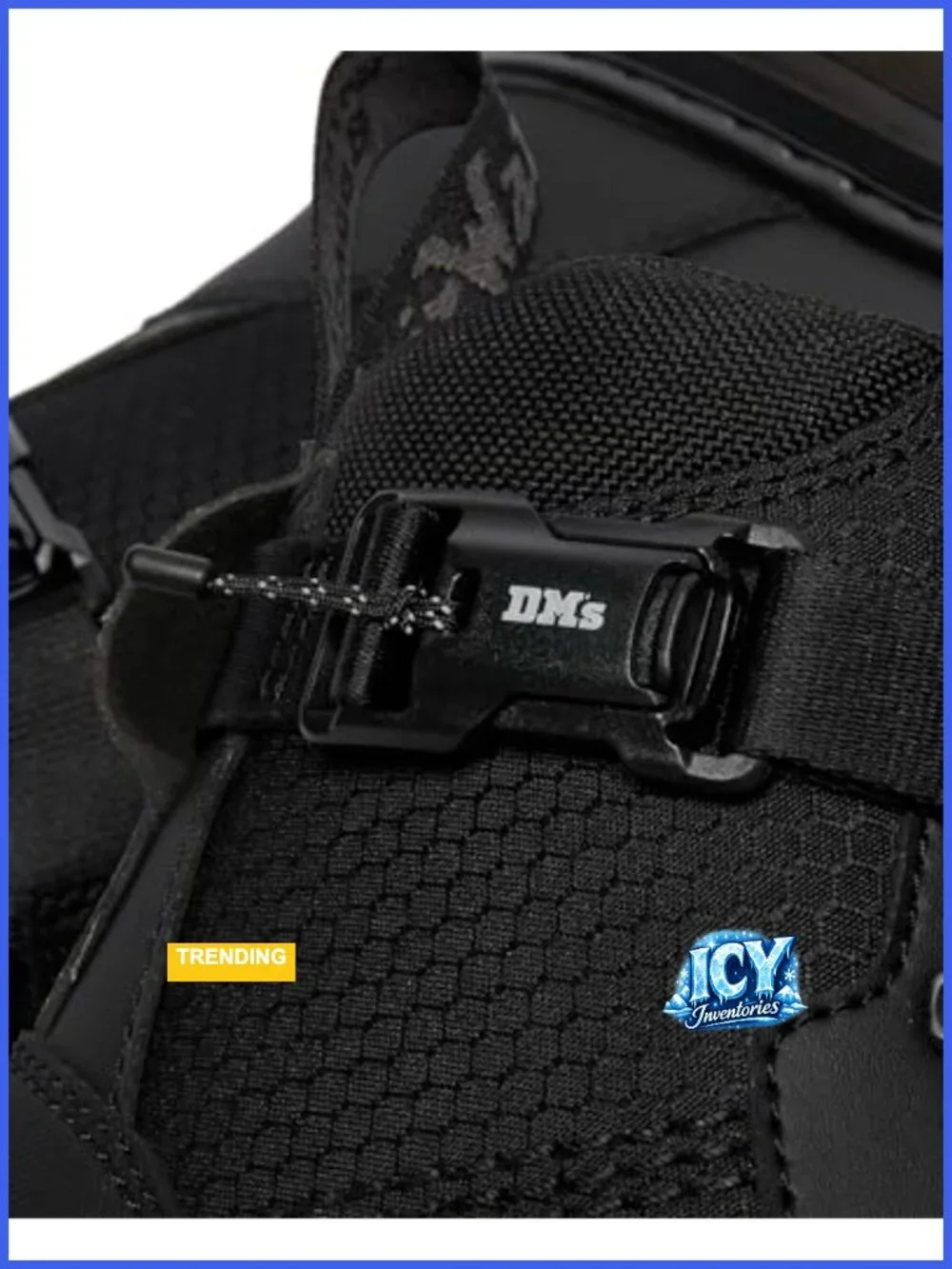 Recycled Hexagon Canvas Ajax Combat Boots Ankle Boots Lace Up